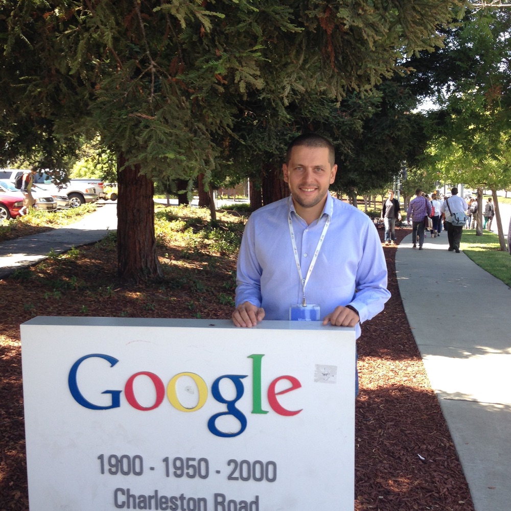 Marius Lazărescu at Google HQ, Mountain View