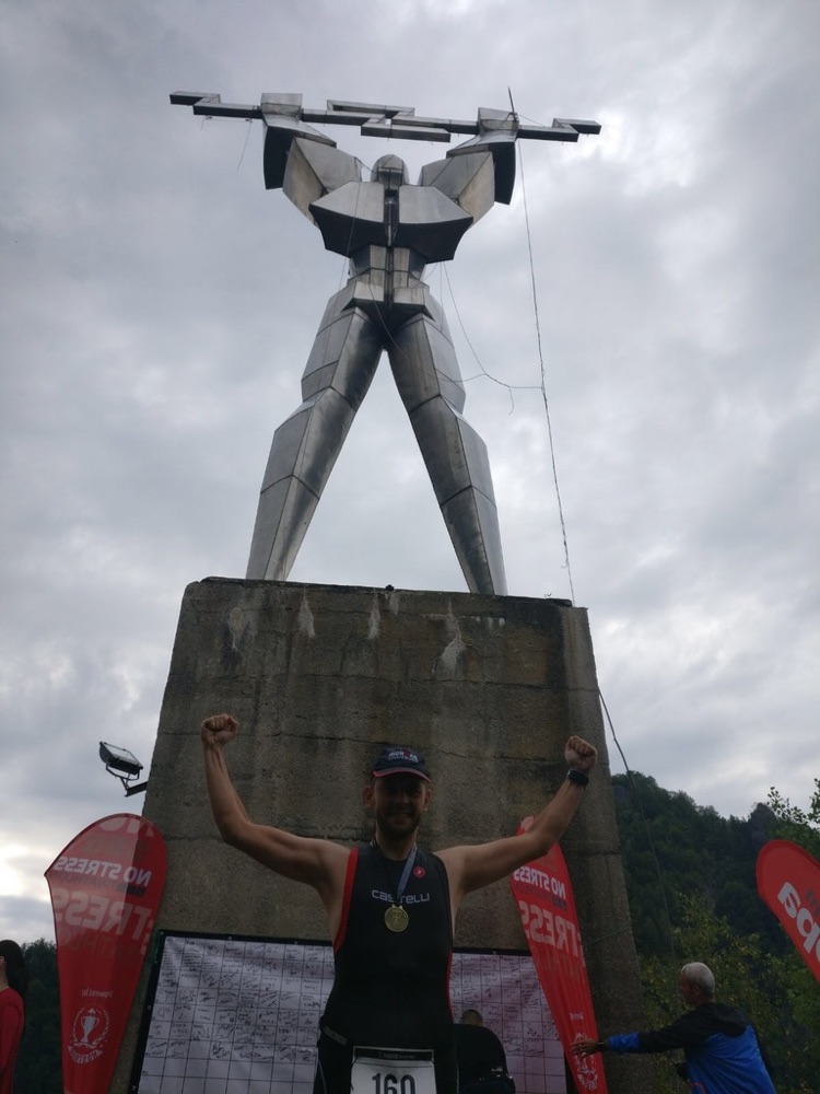 Marius Lazărescu at the Transfier triathlon